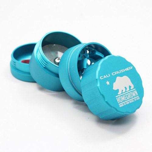 cali crusher homegrown 4 piece pocket grinder aqua