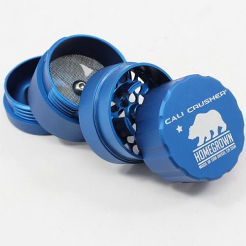 cali crusher homegrown 4 piece pocket grinder blue