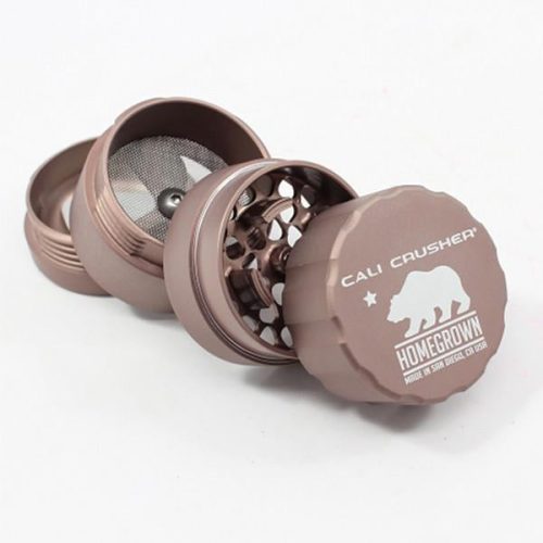 cali crusher homegrown 4 piece pocket grinder brown