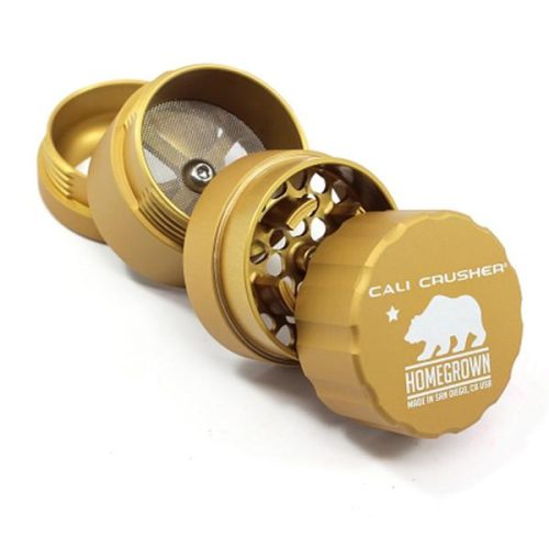 cali crusher homegrown 4 piece pocket grinder gold