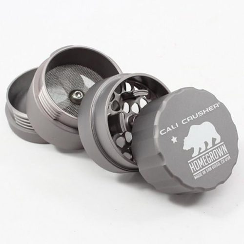 cali crusher homegrown 4 piece pocket grinder grey