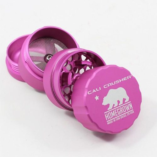 cali crusher homegrown 4 piece pocket grinder pink