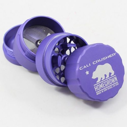 cali crusher homegrown 4 piece pocket grinder purple